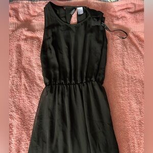 Divided Black Sundress for Cocktail